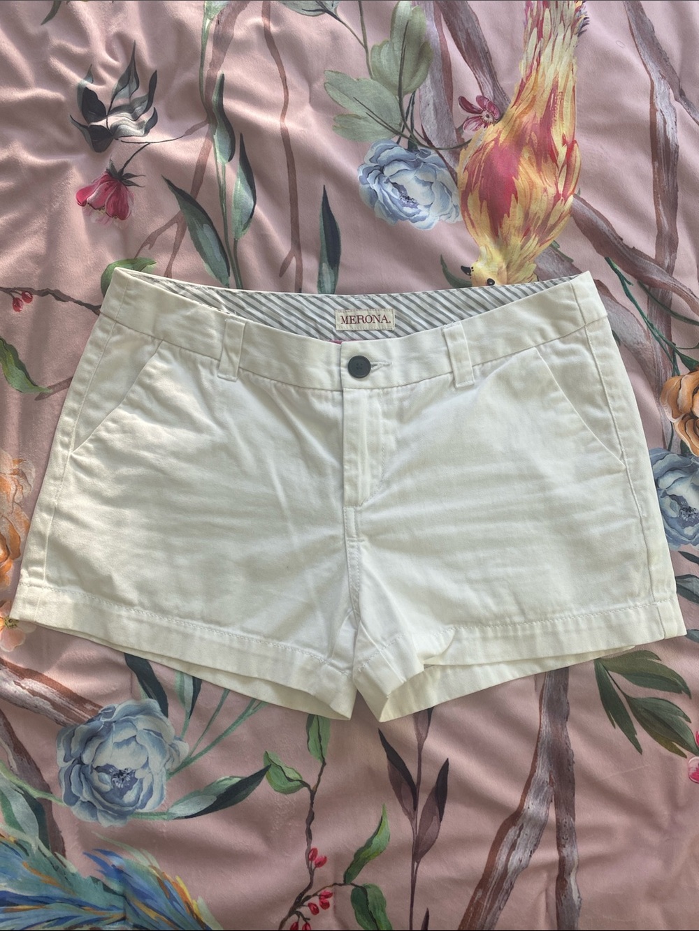 100% Cotton Merona White Women's Shorts